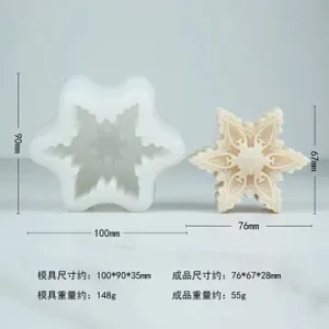 Molde de silicona copo de nieve